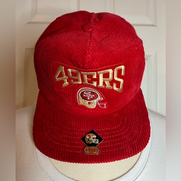 Vintage Corduroy 49’er Snapback Cap with Enamel 49’er Pin - Picture 1 of 9